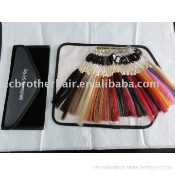 100% human hair color chart/color ring